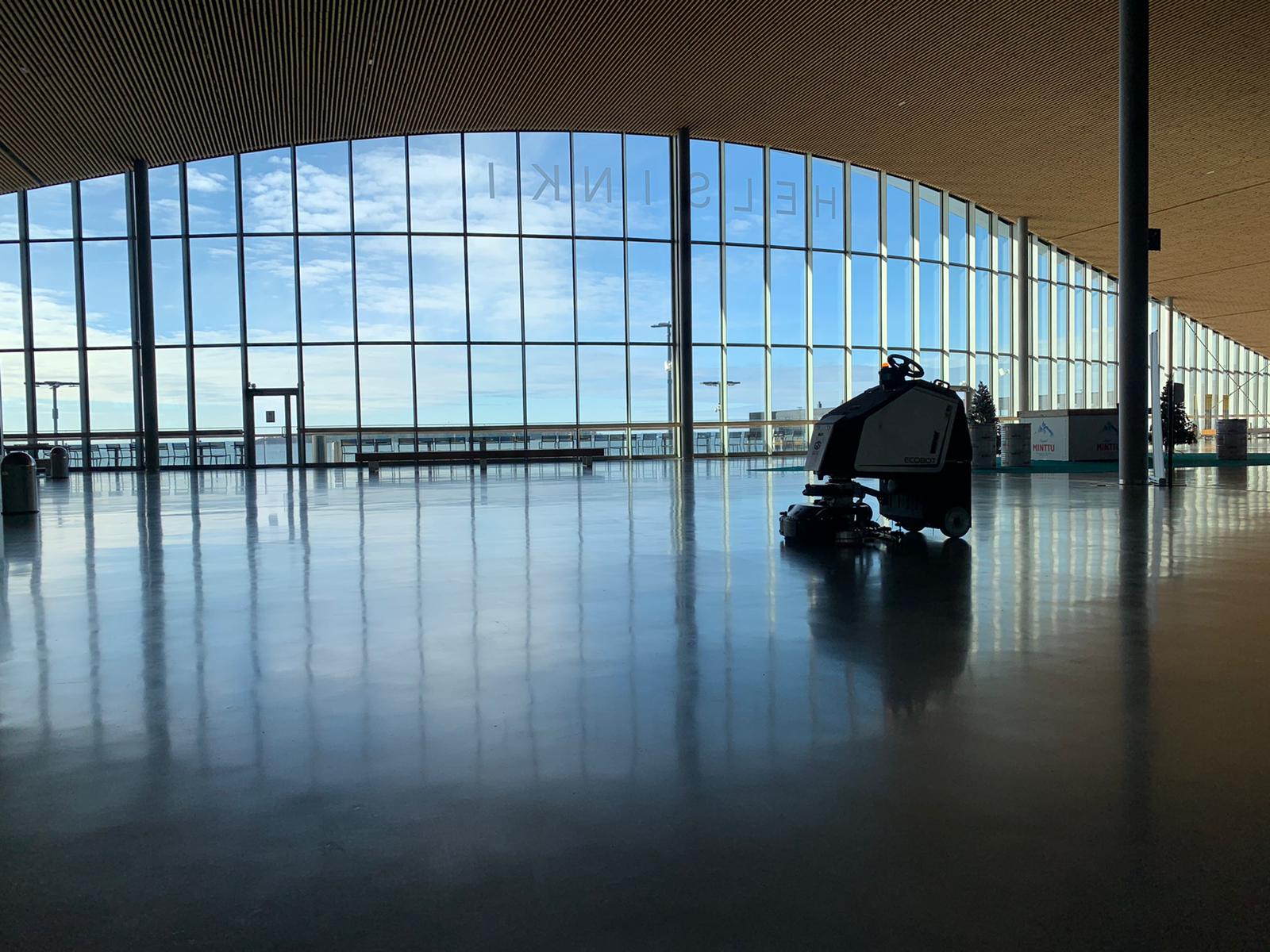 Scrubber 75 actief op een vliegveld 