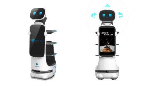 Keenon T10 with INNO-WAY Robotics Logo and turning head